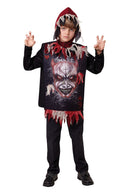 Devil Tabard + Hood 1 Size Childrens Costume Male 1