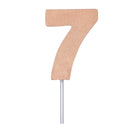 Diamond Cake Toppers Rose Gold No. 7 1