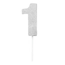 Diamond Cake Toppers Silver No. 1 1
