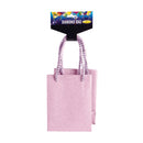 Diamond Gift Bag Light Pink 13cm X 10cm X 10cm 1