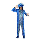 Dinosaur Onesie Costume Kids Blue Hooded All In One 2
