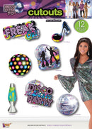 Disco Party Cut Outs 12pc Goods 1
