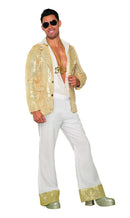 Disco Trousers White Sequins 1