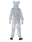 Dog Costume Kids Grey Hooded Jumpsuit 4