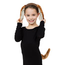 Dog Set Ears with Tail Kids Costume Kit Instant Animal Disguise 3
