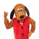 Dog with Waistcoat Big Head Mascot Adult Costume 1
