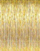 Doorway Curtain Gold Tinsel 240cm x 94cm Party Decoration 2