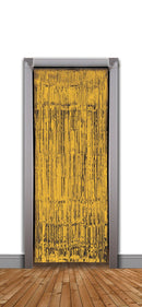 Doorway Curtain Gold Tinsel 240cm x 94cm Party Decoration 1
