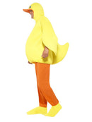 Duck Costume Adult Yellow Bodysuit Trousers Attached Headpiece and Feet Covers 4