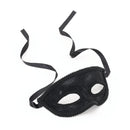 Black Eye Mask + Ribbon Tie Masks Unisex_1 EM030