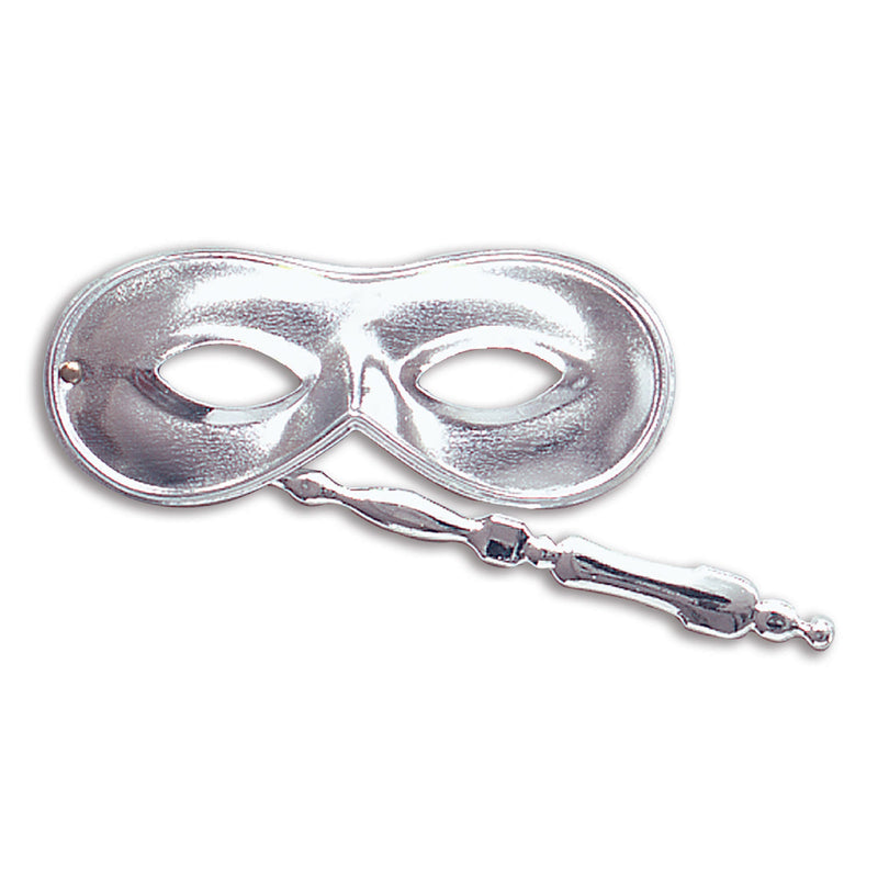 Silver Domino On Stick Eye Masks Unisex_1 EM070