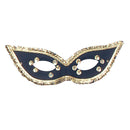 Fiesta Domino Eye Mask Black Masks Unisex_1 EM132