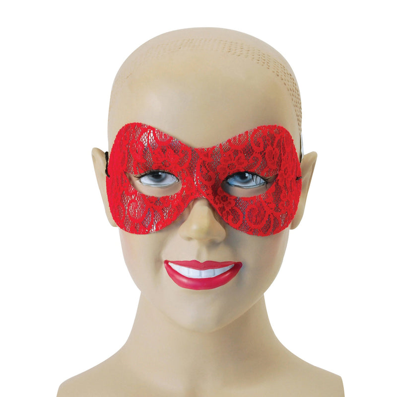 Red Lace Domino Eye Masks Unisex_1 EM3622