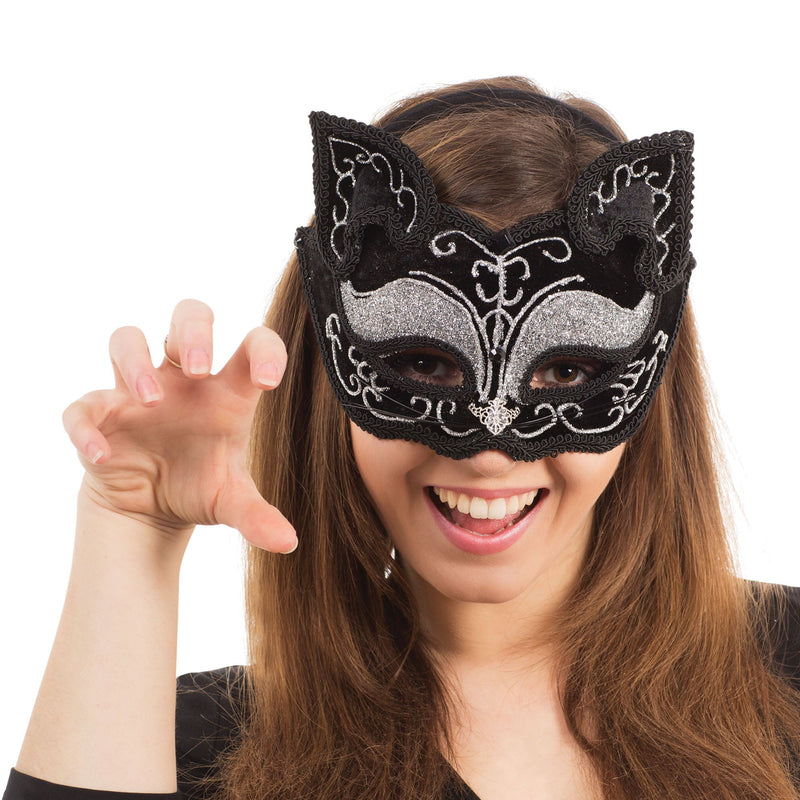 Black Cat Mask Decorative Eye Masks Unisex_1 EM365