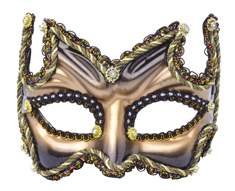Half Face On Headband Black Gold Eye Masks Unisex_1 EM369