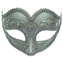Jewelled Party Mask Silver Eye Masks Unisex_1 EM418