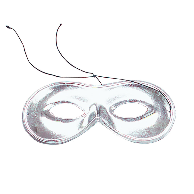 Domino Mask Silver Eye Masks Unisex_1 EM647