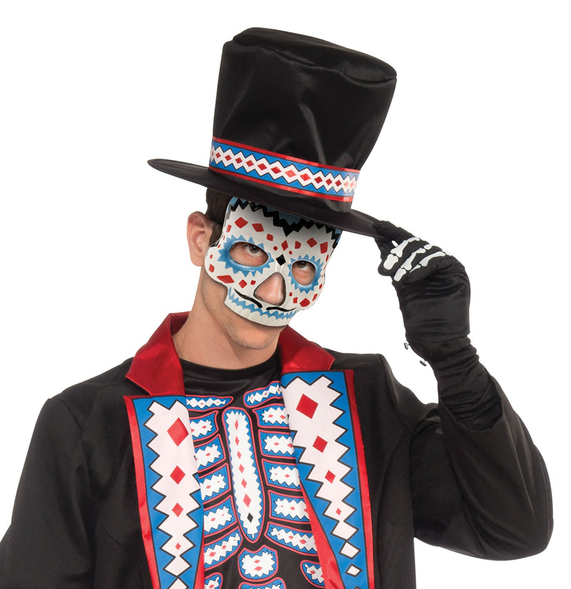 Day Of The Dead Mask Male With Elastic Eye Masks_1 EM783