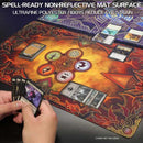 TCG Playmat with Stitched Edges and Drawstring Pouch Flames Playmat 6
