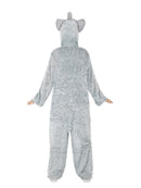 Elephant Costume Adult Grey Jumpsuit with Hood Tail 5
