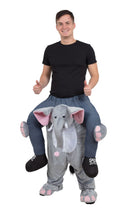 Elephant Piggy Back Costume Adult Fits Up Waist Size 38" 40" 1