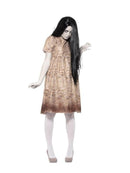 Evil Spirit The Ring Costume Adult Grey Decayed Dress Wig 1