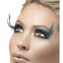 Eyelashes Black and Green Feather Plumes Glue Included 1