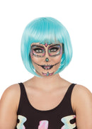 Festival Blue Elegance Wig Bob Style 1