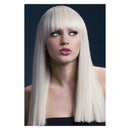 Fever Alexia Wig Adult Blonde Long Blunt Cut with Fringe 48cm/19in 1