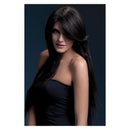 Fever Amber Wig Brown Long Straight with Feathered Fringe 2