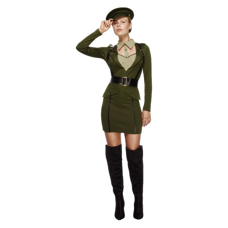 Fever Captain Costume Khaki Adult_1