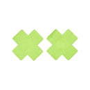 Fever Cross Nipple Pasties Lime 1