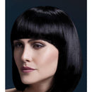 Fever Elise Wig Adult Black Sleek Bob with Fringe 33cm Costume Hair 2