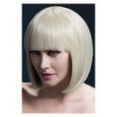 Fever Elise Wig Adult Blonde Sleek Bob with Fringe 33cm Long Hair 1