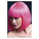 Fever Elise Neon Pink Wig Bob with Fringe 33cm 1