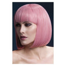 Fever Elise Wig Adult Pastel Pink Sleek Bob with Fringe 2