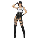 Fever FBI Costume Adult White Black_1