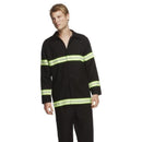 Fever Fireman Costume Adult Black 1