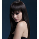Fever Jessica Wig Adult Brown 26 inch Long Straight with Fringe Costume Hair 2