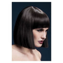 Fever Lola Wig Adult Brown Blunt Cut Bob with Fringe 30cm Hair 1