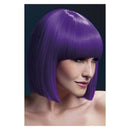Fever Lola Purple Wig Bob with Fringe 30cm 1