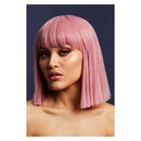 Lola Adult Wig Ash Pink Blunt Cut Bob with Fringe 30cm Fever 1