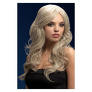 Fever Nicole Wig Silver Blonde Adult Soft Wave Side Parting Costume Accessory 2