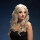 Fever Nicole Wig Silver Blonde Adult Soft Wave Side Parting Costume Accessory 1