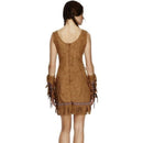 Fever Pocahontas Costume Adult Brown Dress Arm Cuffs 2