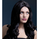 Fever Rhianne Wig Black Hair Long Soft Curl with Centre Parting 66cm 1