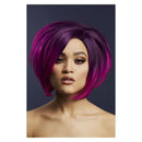 Fever Savanna Wig True Blend Purple Asymmetric Bob with Side Parting 30cm 1