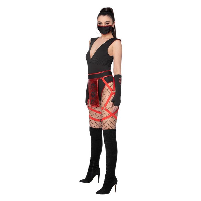 Fever Scarlet Ninja Costume Adult Black_3