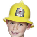 Fire Fighter Hat Kids Yellow with Badge 1