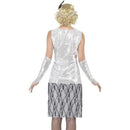 Flapper Costume Adult Silver Black 2